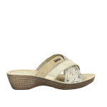 Mules  talons femme lady confort beige cuir