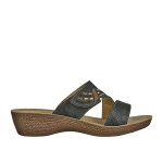 Mules  talon femme avec strass lady confort cuir