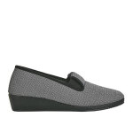 Pantoufles confort femme gris avec �lastiques