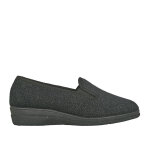 Pantoufles confort femme noir avec lastiques