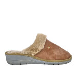 Pantoufle femme confort beige