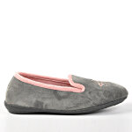 Pantoufle femme confort gris