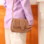 Petite sac bandoulire femme beige  boucle