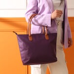 Sac cabas femme violet port paule