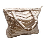 Sac fourre - tout femme matelass dor