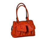 Sac � main femme rouge multipoches