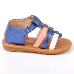 Sandales bb fille matire irise kokin bleu marine