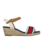 Sandales compenses femme bleu marine vice versa