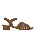 Sandales confort femme marron scalina cuir
