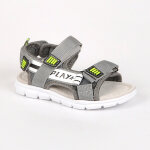 Sandales garon  scratch wheeling gris cuir