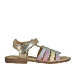 Sandales fille dor  paillettes girl time