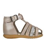 Sandales irises bb fille en cuir rose tipo alto by bopy cuir