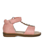 Sandales bb fille rose motifs papillon kokin