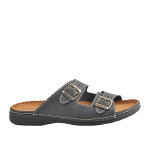 Sandales / mules homme en cuir noir arizona cuir