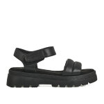Sandales plateforme femme noir vice versa