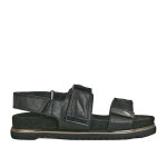 Sandales plates femme noir  scratch vice versa