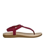 Sandales plates femme violet  entre - doigt vice versa