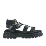 Sandales plateforme femme noir esprit rock / gothique vice versa