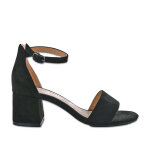 Sandales  talons carrs femme noir vice versa cuir