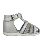 Sandales bb fille en cuir blanc tipo alto by bopy cuir