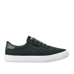 Tennis homme en toile noire street life cuir