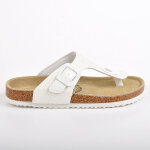 Tongs fille sealine blanc cuir