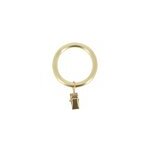 10 anneaux pince pour tringle  rideau d52 mtal dor 28mm mobois