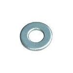 10 rondelles plates moyennes diall acier zingu� �4 mm