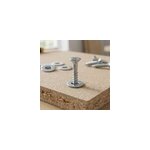 10 rondelles plates moyennes diall acier zingu� �6 mm