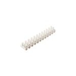 12 barettes de connexion diall 2 entres 10 mm / 16 a blanc