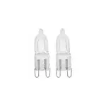 2 ampoules halogne g9 460lm blanc chaud 40w eglo