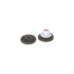 2 boules inox avec poigne pour nettoyage plancha le marquier