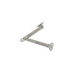 2 compas coulisseaux avec arrt droite / gauche acier nickel l. 150 mm x l. 10 mm
