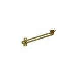 2 compas coulisseaux  glissire droite / gauche acier laiton l. 140 mm x l. 16 mm