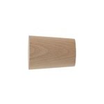 2 embouts cylindre pour tringle  rideau bois de htre . 2, 8 mobois