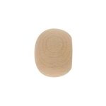 2 embouts galet pour barre  rideau bois de htre beige 2, 8cm mobois