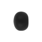 2 embouts galet pour barre  rideau bois de htre noir mat 2, 8cm mobois