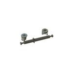 2 ferrures d'assemblage + goujon 15 x h. 12, 5 mm