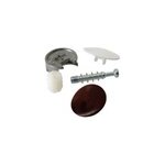 2 ferrures d'assemblage + goujon 25 x h. 12 mm