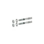 2 fixations chassis pour wc suspendu 8 x 65 mm
