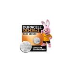 2 piles bouton cr 2430 - duracell - 3v