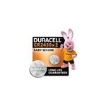 2 piles bouton cr 2450 - duracell - 3v