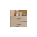 2 poign�es de meuble effet ch�ne, entraxe 96 mm goodhome minzh