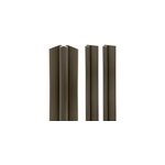 2 profil�s de finition + 1 profil� d'angle int�rieur h. 255 x l. 1, 7 cm, aluminium, taupe, schulte deco ...