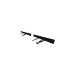 2 rails porte - outils à visser avec 6 crochets noir mat goodhome rand 2 rails porte - outils à visser avec 6 crochets noir mat goodhome rand