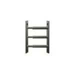 3 barreaux tlescopiques de fentre, acier noir, mottez, l. 55  103 cm