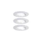 3 spots encastrables calla led intgre 4000k ip65 3x680lm rond orientable blanc dpoli paulmann