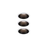 3 spots encastrables cole led intégrée blanc chaud ip44 3x470lm Ø8cm noir finition blanche paulmann 3 spots encastrables cole led intégrée blanc chaud ip44 3x470lm Ø8cm noir finition blanche paulmann