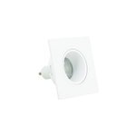 3 spots encastrables led integr�e blanc chaud ip20 2700k 345lm 5w rond xanlite