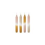 4 bougies batns laya multicouleurs h. 18cm atmosphera